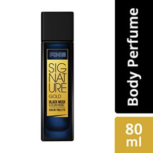Axe Signature - Gold Black Musk & Cedar Wood Perfume, 80 ml