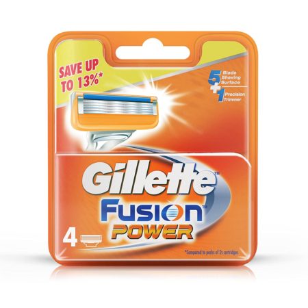 Gillette Fusion - Power Shaving Razor - Blades Cartridge, 4 pcs