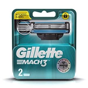 Gillette Mach3 - Manual Shaving Razor - Blades Cartridge, 2 pcs