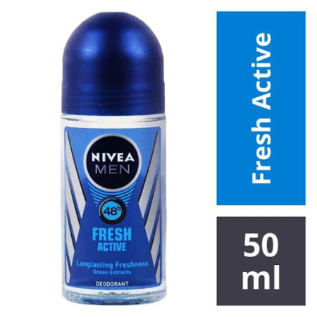 Nivea Men Fresh - Active Roll On, 50 ml Can
