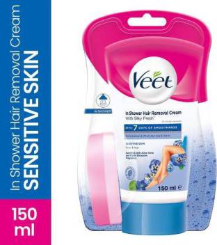 Veet In - Shower Hair Removal Cream For Men & Women - Sensitive Skin, 150 m