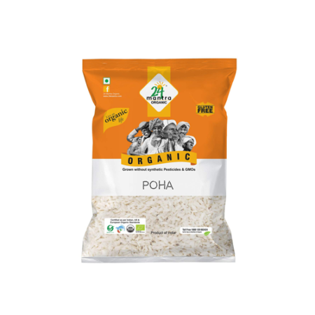 24 Mantra Organic - Poha, 500 gm Pouch
