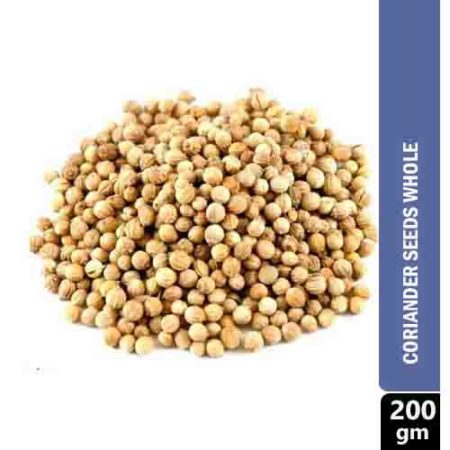 Coriander Seeds - Dhania Whole, 200 g Pouch
