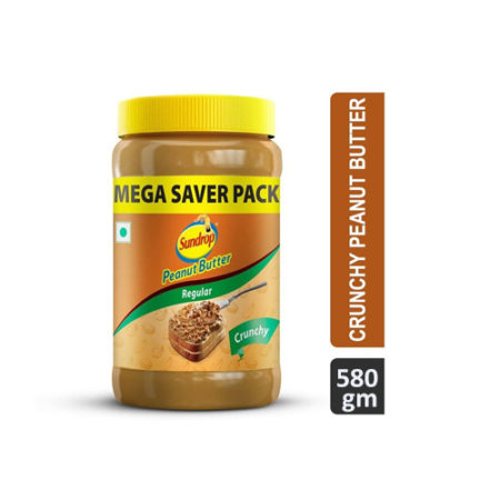 Sundrop Peanut Butter - Crunchy, 508 gm Jar
