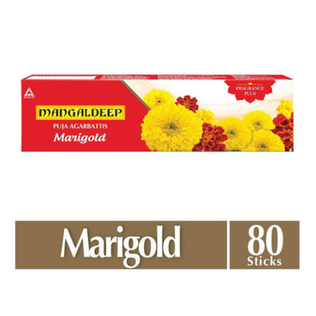 Mangaldeep Marigold Puja Agrbattis 80 Sticks
