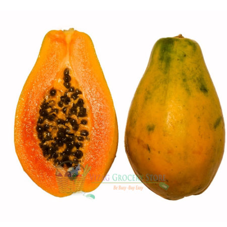 Fresh Papaya - Boppayi Pandu, 1 Pc (1 Kg - 1.5 Kg)